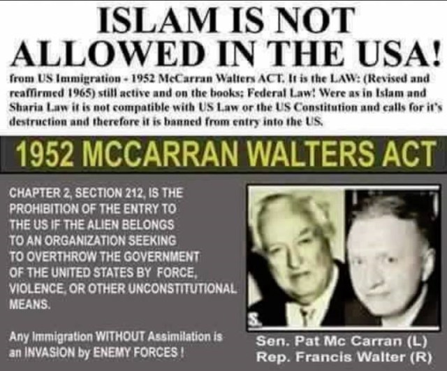 its the law ban islam